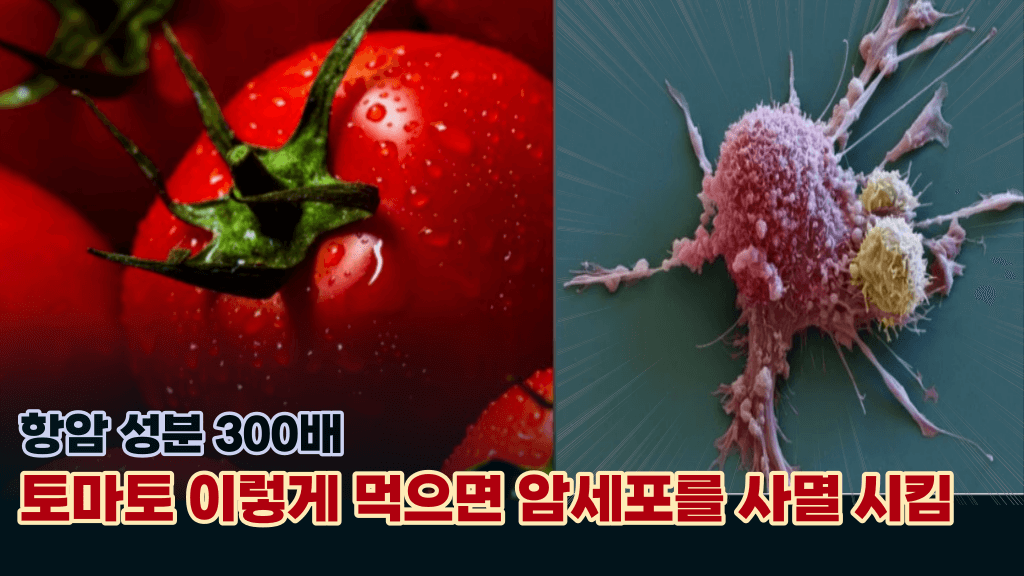 토마토 이렇게 먹으면 암세포를 모두 죽여버립니다.