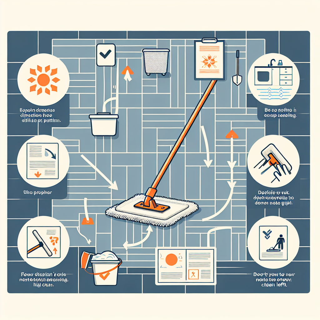 바닥 걸레질 방향 팁, 얼룩 없이 닦이는 효율적인 동선