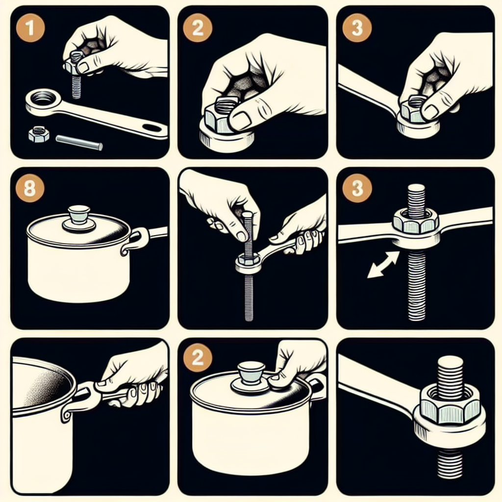 냄비 손잡이 너트 조임법, 헐거워진 손잡이 빠르게 고치는 방법