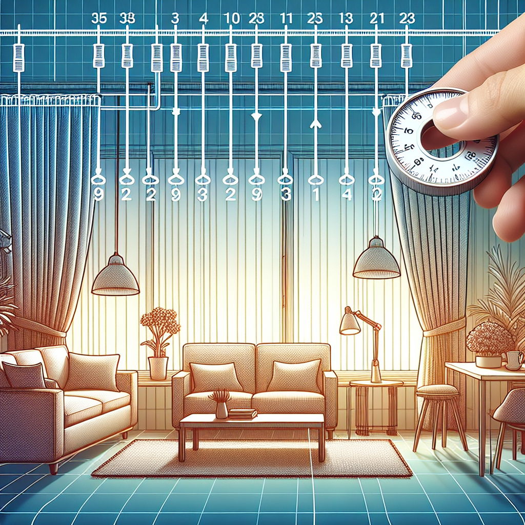 커튼 봉 높이 조절 팁, 채광과 프라이버시 모두 잡는 최적 높이