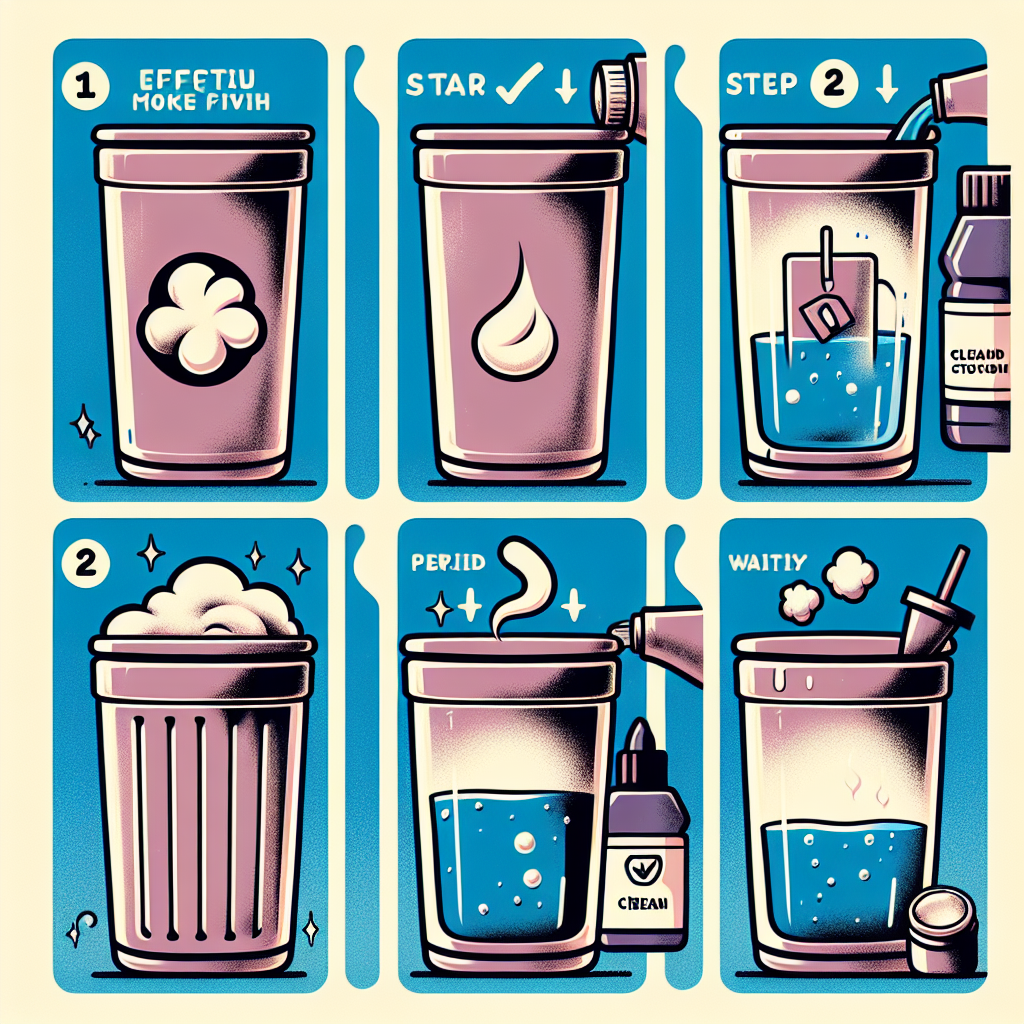 텀블러 냄새 제거, 하루 만에 효과 보는 방식