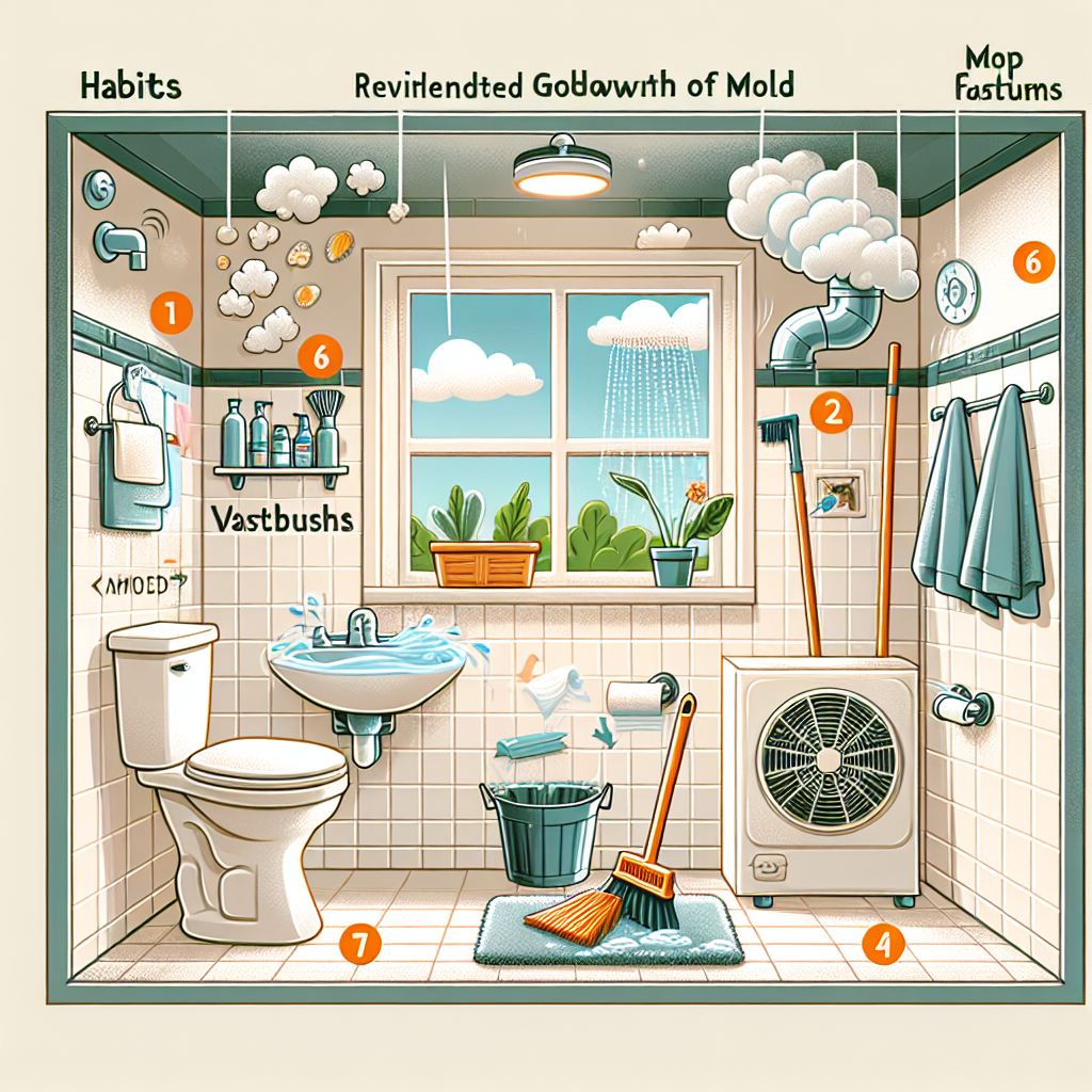 욕실 곰팡이 예방, 생기기 전에 막는 습관