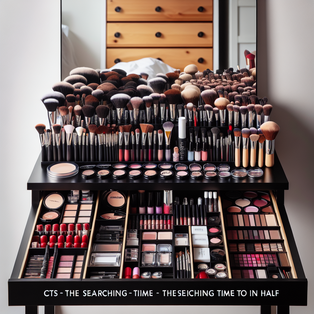 화장대 정리, 찾는 시간 절반 줄이는 배치