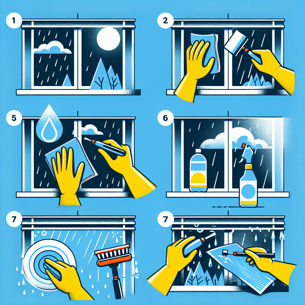 빗물 자국 제거, 창틀 청소가 쉬워지는 순서