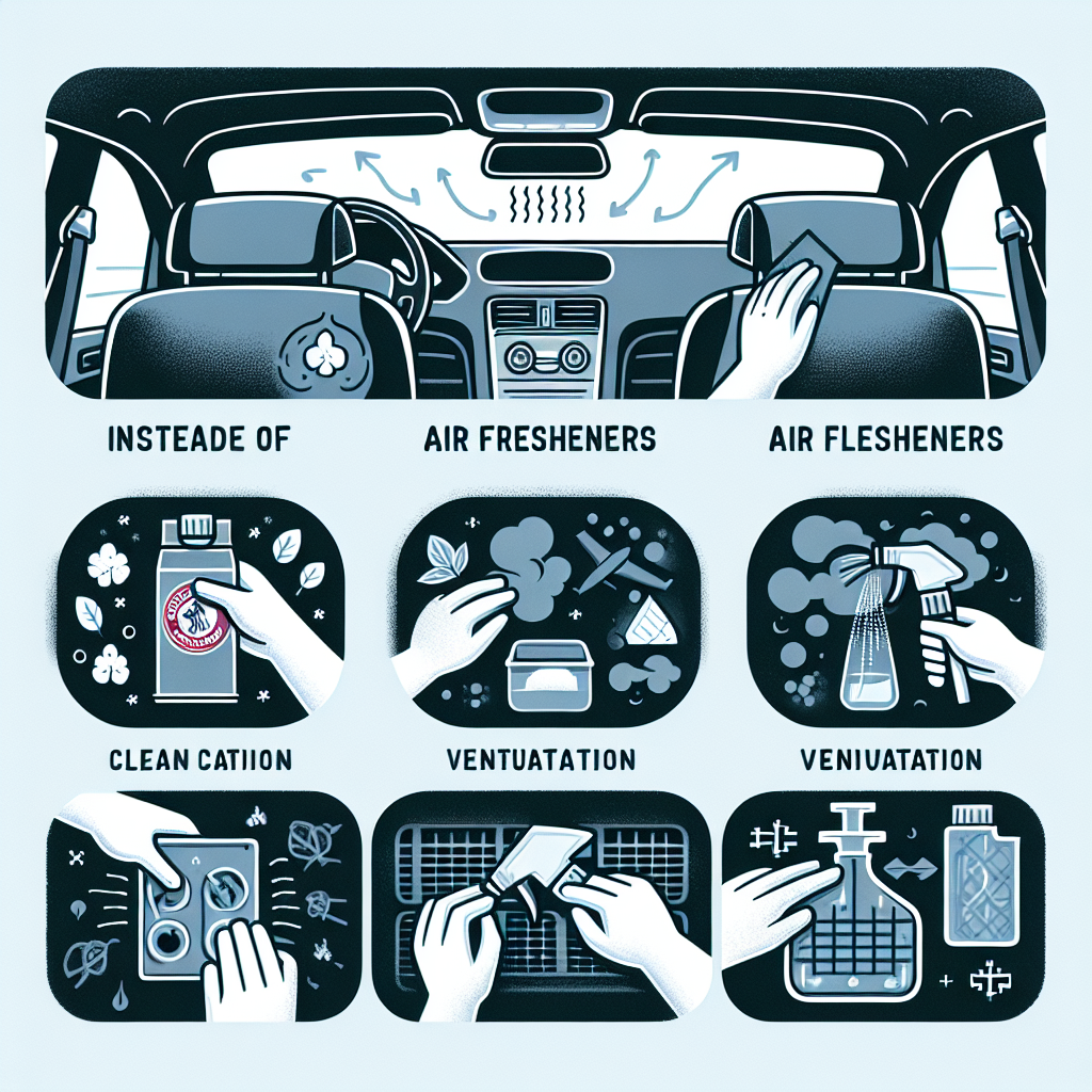 차량 내부 냄새 제거, 방향제보다 효과 좋은 팁