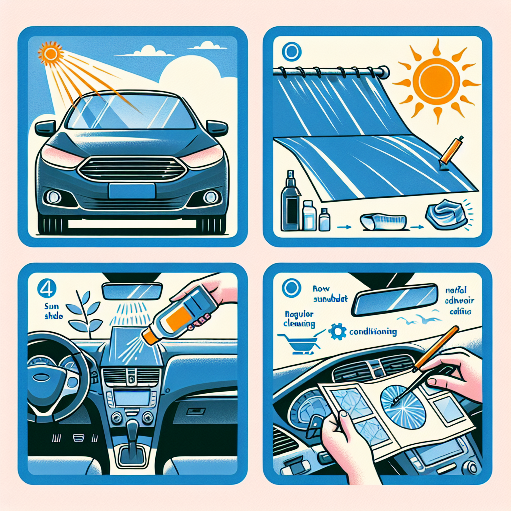 차량 실내 햇빛 차단, 대시보드 변색 늦추는 방법