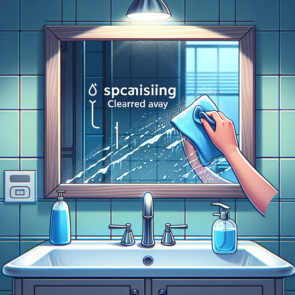 욕실 거울 물기 제거, 얼룩 안 남는 타이밍