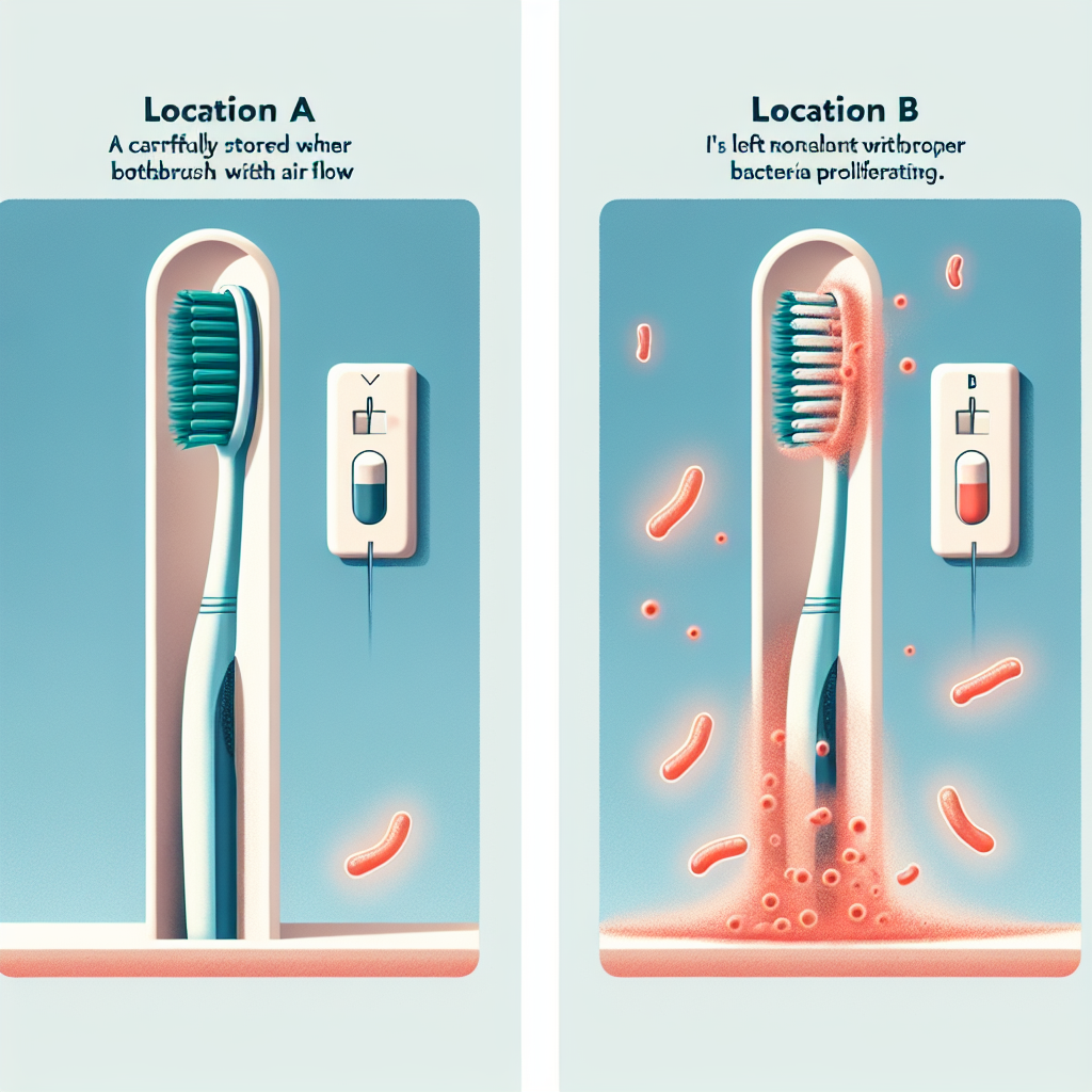 칫솔 건조 위치, 세균 번식 차이 나는 기준 칫솔 건조 위치, 세균 번식 차이 나는 기준