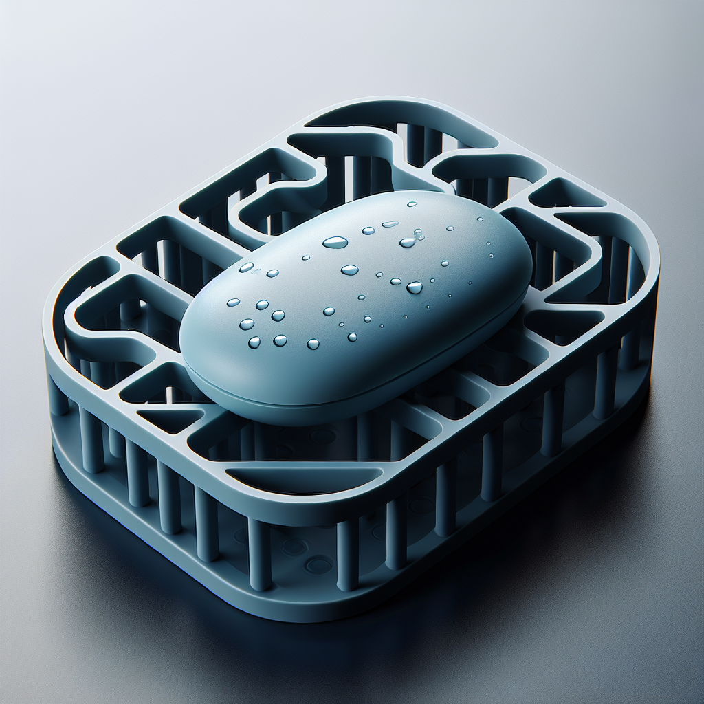 비누 보관 받침대, 물 고임 줄어드는 구조 비누 보관 받침대, 물 고임 줄어드는 구조