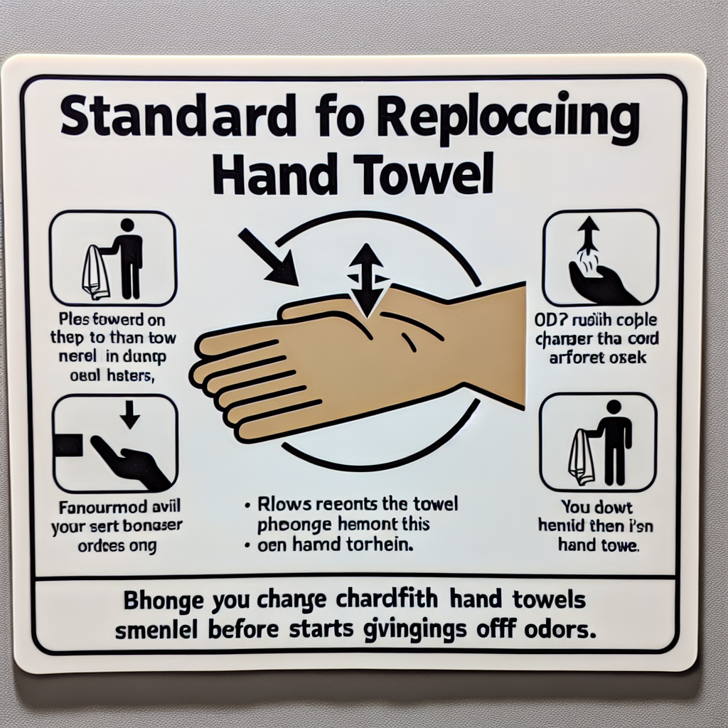 핸드타월 교체 기준, 냄새 생기기 전 신호