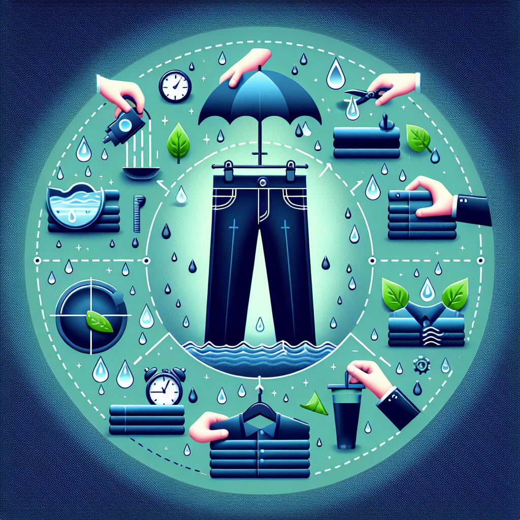 비 오는 날 바지 관리, 물자국 줄어드는 요령