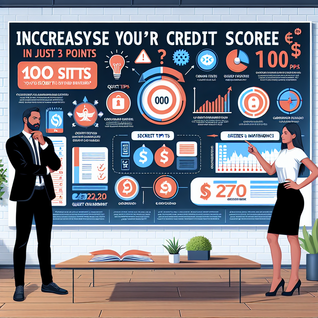 신용점수 올리기, 3개월 만에 100점 올리는 비법