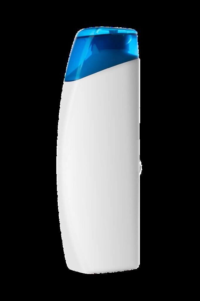 antimicrobial silicone product tube on white background with label