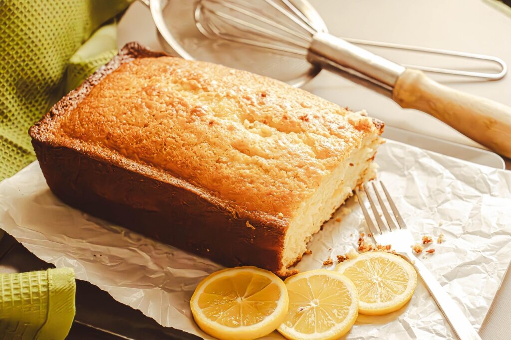 baking soda and lemon on kitchen counter