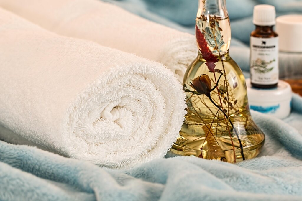 homemade deodorizer spray bottle with dropper and essential oil