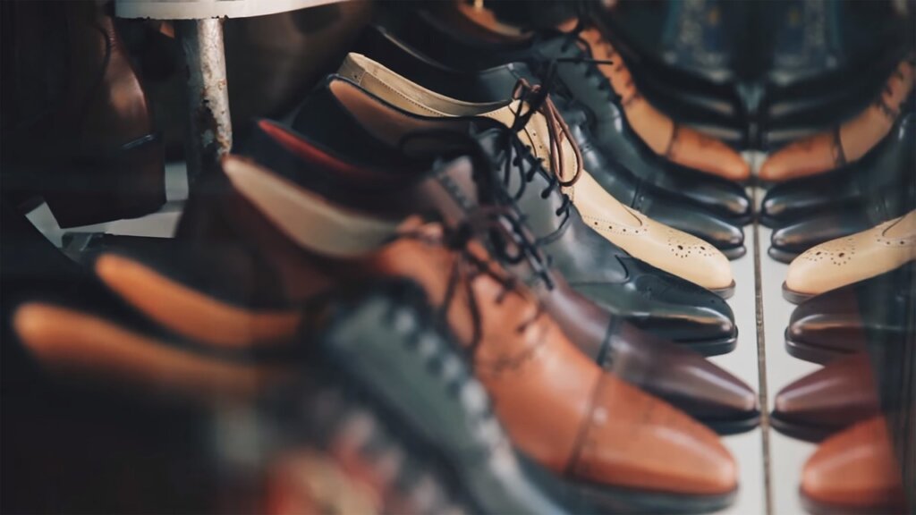 organized shoe rack with deodorizer sachet