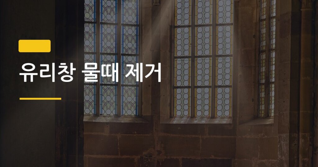 유리창 물때 제거, 신문지 vs 극세사 어떤 게 더 효과 좋을까