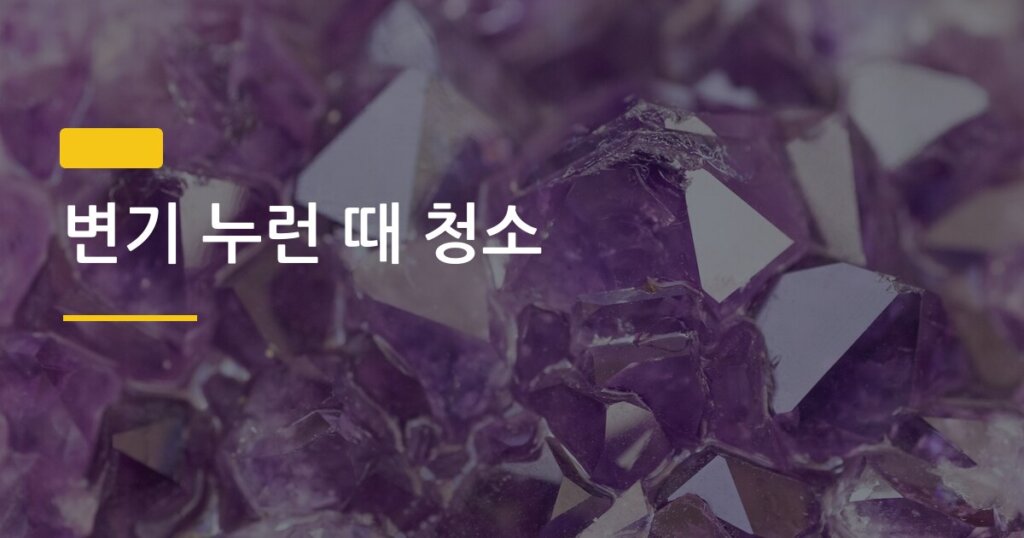 변기 누런 때 청소, 물 내리기 전에 하면 효과가 3배 달라지는 이유