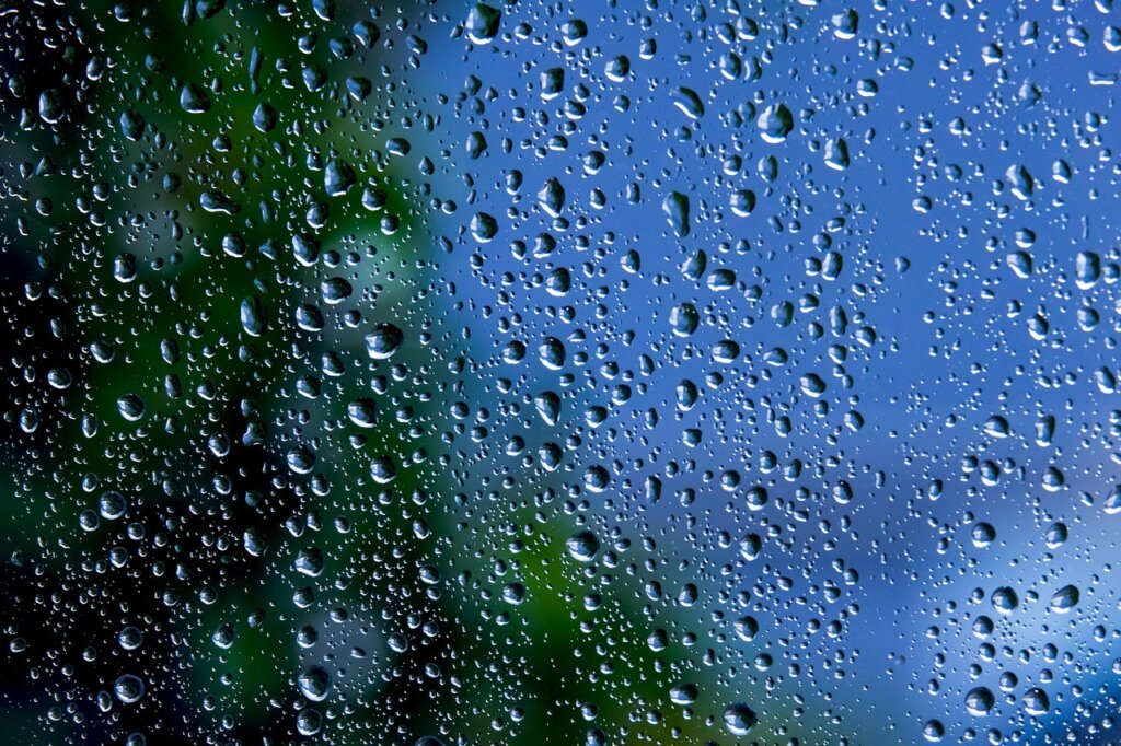 close-up of window screen mesh fibers under sunlight